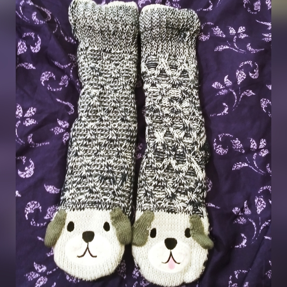 Jane & Bleecker Shoes - Jane & Bleecker Ladies Cozy  Sherpa Lined Slipper Socks